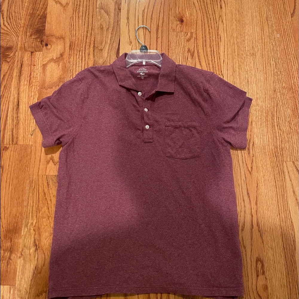 J Crew Burgundy Polo